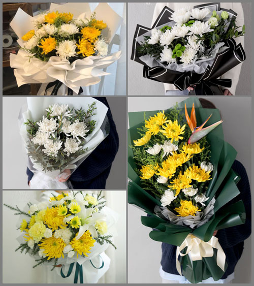广东江门市台山市台城街道富城社区白事花束代送